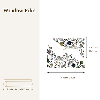 Funlife folie PVC pentru geam, electrostatică, decor DIY ferestre SE402, Crăciun