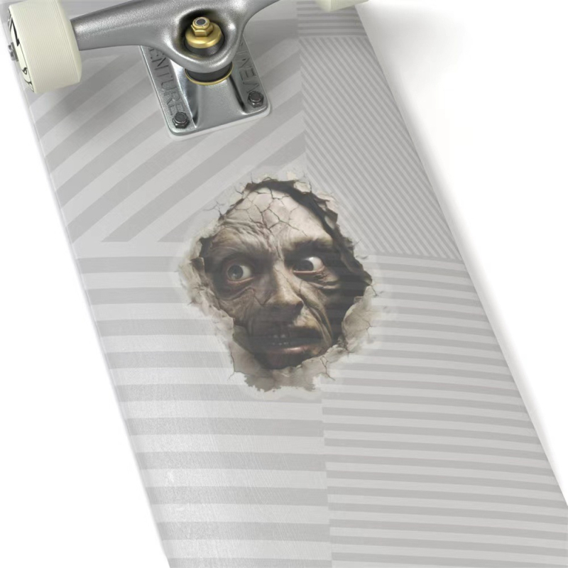 Halloween Strašno Zombi Lice – zidna naljepnica, vodootporan PVC, dekor za staklena prozora
