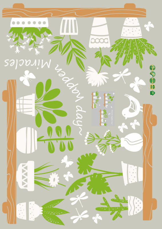 Autocolant de perete PVC – mural pentru spații comerciale, decorare