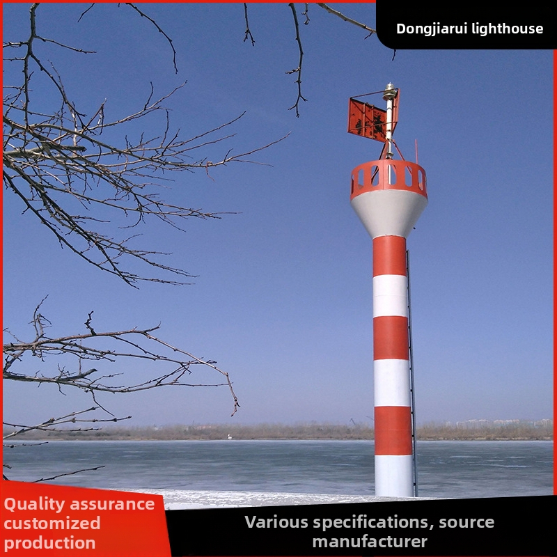 Jūras navigācijas gaismas stabs — alumīnija sakausējums, tērauda stabs sadursmju drošībai, Dong Jiarui zīmols