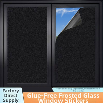 Sklenené fólie do kúpeľne, elektrostatické lepenie bez lepidla, PVC materiál, vzor listov, možnosť prispôsobenej úpravy