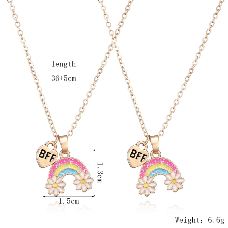 Gyerekeknek szánt ötvözet medálos nyaklánc, csepp olajos felülettel, rajzfilmszerű stílus, friss és édes