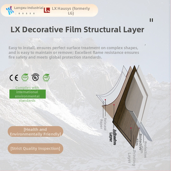 folie PVC cu aspect lemn pentru pereți – LG Hausys, rezistentă la foc, stil modern minimalist, efect decorativ: efecte speciale