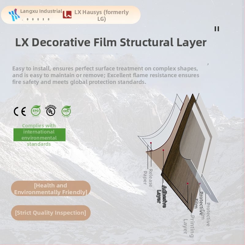 folie PVC cu aspect lemn pentru pereți – LG Hausys, rezistentă la foc, stil modern minimalist, efect decorativ: efecte speciale