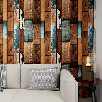 Fali matrica, PVC anyagból, fa-imitáció, ipari modern minimalist stílus, öntapadós, szekrényfelújításhoz