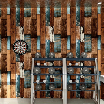 Fali matrica, PVC anyagból, fa-imitáció, ipari modern minimalist stílus, öntapadós, szekrényfelújításhoz