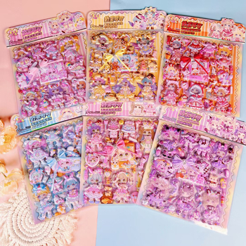 Dvoslojni naljepnice za garderobu s princezama za oblačenje djece — Materijal: PVC; Stil: Crtani film; Obrada: Naljepnica; IP dozvola: Ne; Prilagodba: Ne