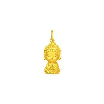 Ogrlica s privjeskom Buddha-Beba, bakar, elektroplatiranje, ključna lančana, sladak stil