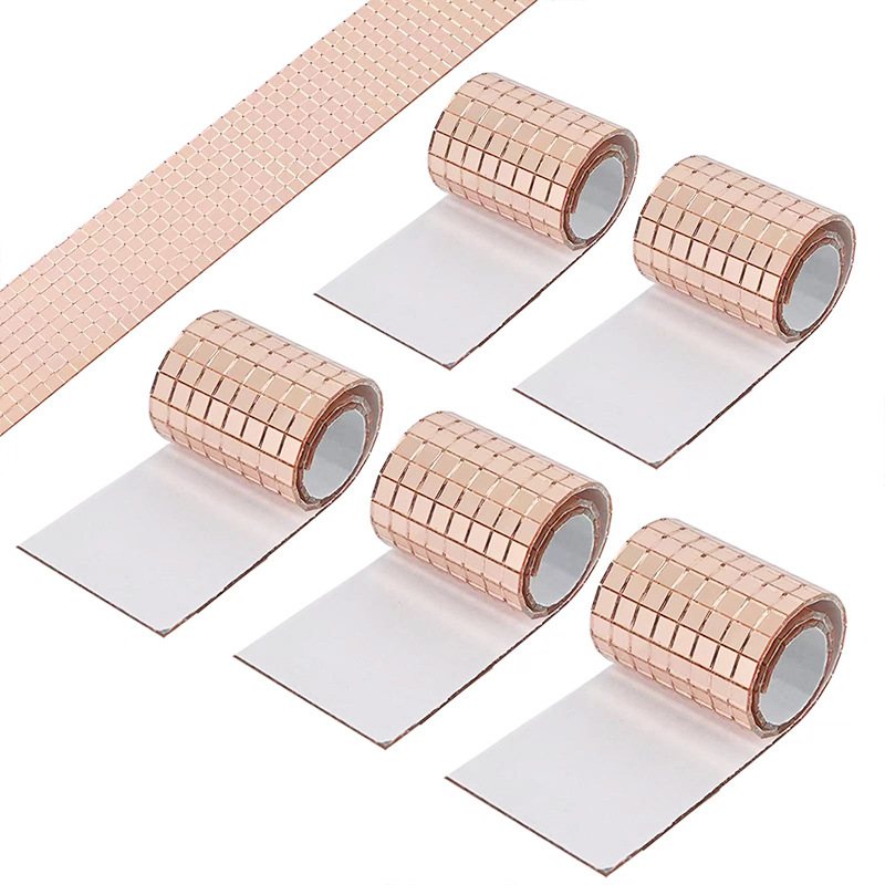 Mozaikas stikla sienas uzlīme spogulis – pašlīmējošs, moderns stils, dekorēšanai televizora fona un dzīvojamās istabas