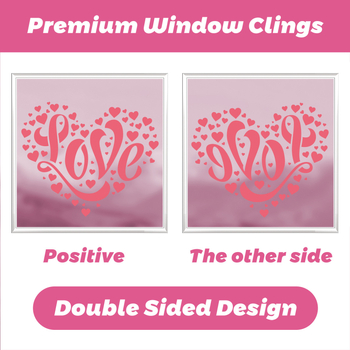 Srcolike PVC naljepnice za zid – 4 komada, dekorativne zidne naljepnice, stil ogledalo (PVC; Heart shape; 4 pieces; Decorative wall stickers; Mirror)