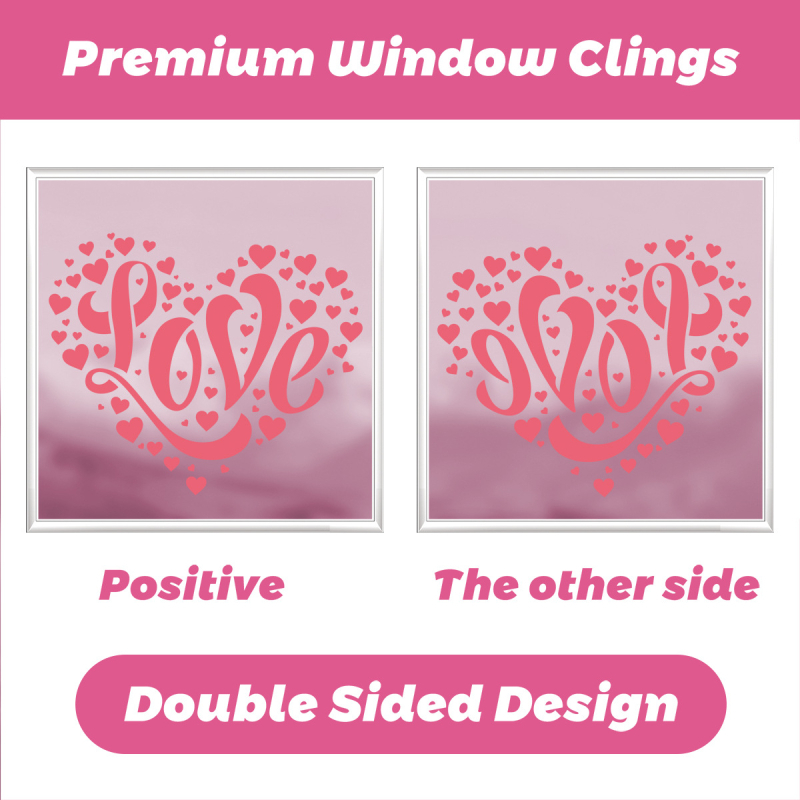 Srcolike PVC naljepnice za zid – 4 komada, dekorativne zidne naljepnice, stil ogledalo (PVC; Heart shape; 4 pieces; Decorative wall stickers; Mirror)