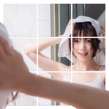 Önragasztó akril tükrös falikép, HD felülettel, vízálló és antistatkus dekoráció nappali, hálószoba, dolgozószoba és fürdőszoba számára