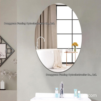 Ovālais akrila sienas spogulis – PS materiāls, pašlīmējošs, uzstādīšana bez urbšanas, vienkāršs stils, piemērots viesistabai, guļamistabai, restorānam un komerciāliem telpām