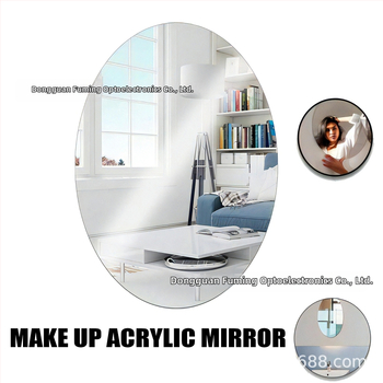 Ovālais akrila sienas spogulis – PS materiāls, pašlīmējošs, uzstādīšana bez urbšanas, vienkāršs stils, piemērots viesistabai, guļamistabai, restorānam un komerciāliem telpām