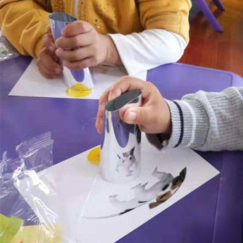 Plastmasas izliecāmā spoguļa lēca, pašlīmējoša, DIY zinātnes eksperiments, 1 gab., piemērots bērnu istabai