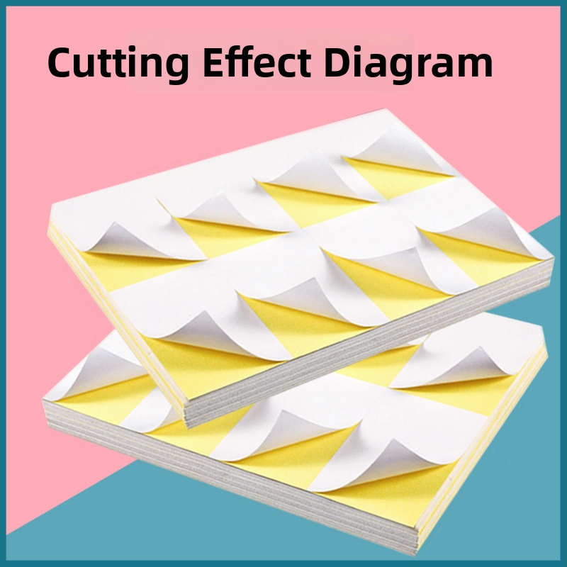 BGJ001 A4 samoljepljivi papir za etikete — ogledalo ljepilo, ljepilo na topljenje, oblik kvadratni ili pravokutni, temperaturna otpornost 36–68 °C