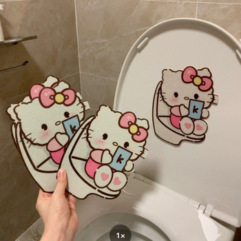 Qix tualetes dezodorējošā uzlīme – karikatūru aromaterapija, PVC pašlīmējoša, Princeses sērija, mūsdienīgs vienkāršs vannas istabas dekors