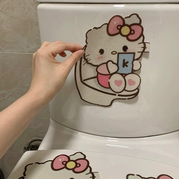 Qix tualetes dezodorējošā uzlīme – karikatūru aromaterapija, PVC pašlīmējoša, Princeses sērija, mūsdienīgs vienkāršs vannas istabas dekors