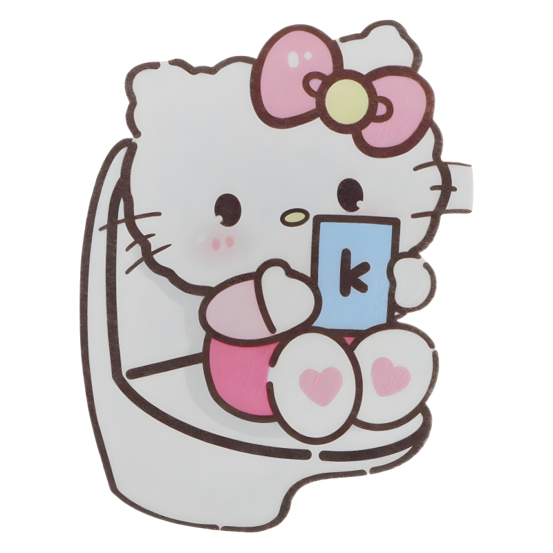 Qix tualetes dezodorējošā uzlīme – karikatūru aromaterapija, PVC pašlīmējoša, Princeses sērija, mūsdienīgs vienkāršs vannas istabas dekors