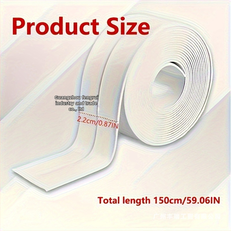 Toiletes bāzes šuvju noslēgšanas lente – pelējuma novēršana, ūdensizturīga, pašlīmējoša PVC