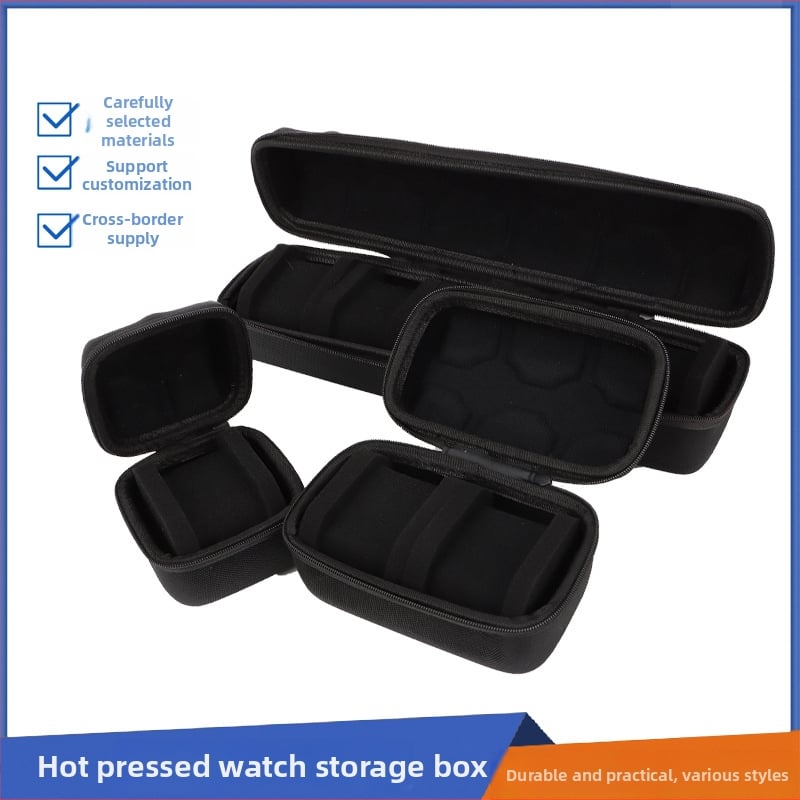 EVA anyagú óradobozz, forró préselésű kivitel, univerzális modell, 1–10 kártyatartóhely, ékszercsomagolás