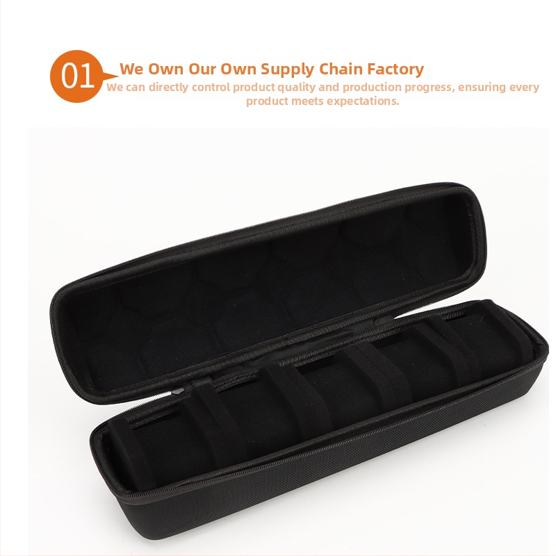 EVA anyagú óradobozz, forró préselésű kivitel, univerzális modell, 1–10 kártyatartóhely, ékszercsomagolás