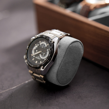 Cutie din lemn pentru depozitarea ceasurilor mecanice cu display, pentru bijuterii și brățări — Logo imprimat, Brand Lumbo good white, Lansare iarna 2020