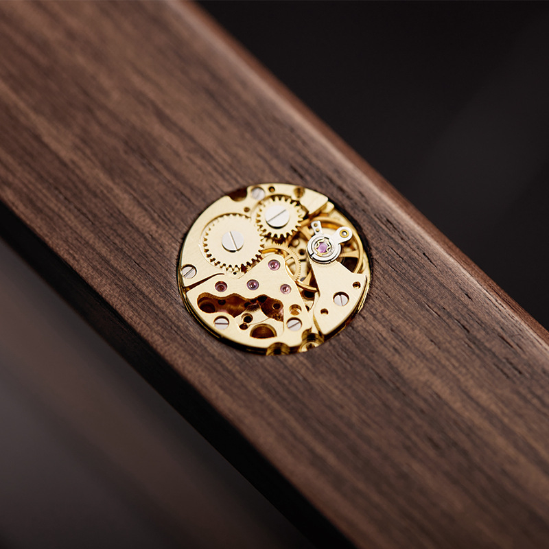 Cutie din lemn pentru depozitarea ceasurilor mecanice cu display, pentru bijuterii și brățări — Logo imprimat, Brand Lumbo good white, Lansare iarna 2020