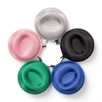 Qiwang EVA Óra Tároló Doboz – Hordozható kör alakú kemény tok, Egyedi gyártású, Modell 686, Varrás + Hőpréselés, Ékszerek csomagolása