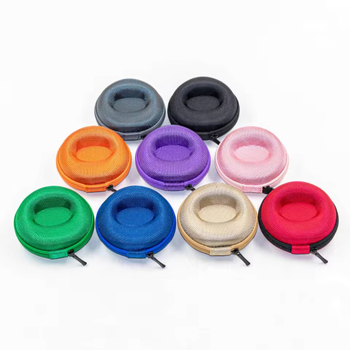 Qiwang EVA Óra Tároló Doboz – Hordozható kör alakú kemény tok, Egyedi gyártású, Modell 686, Varrás + Hőpréselés, Ékszerek csomagolása