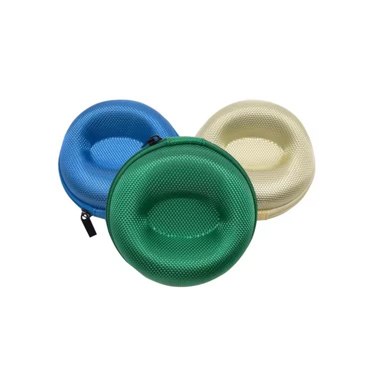 Qiwang EVA Óra Tároló Doboz – Hordozható kör alakú kemény tok, Egyedi gyártású, Modell 686, Varrás + Hőpréselés, Ékszerek csomagolása