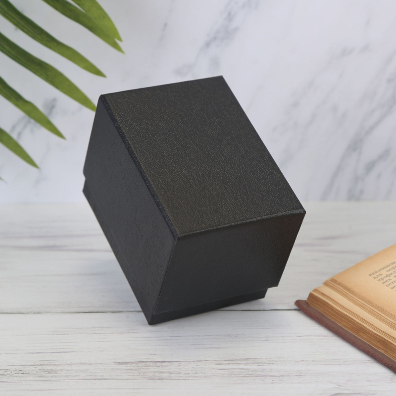 Óra doboz lychee-textúrájú papírból és kuboid alakú dizájnnal; testreszabható feldolgozás; független márka; logó nélküli; nyári 2021 kiadás