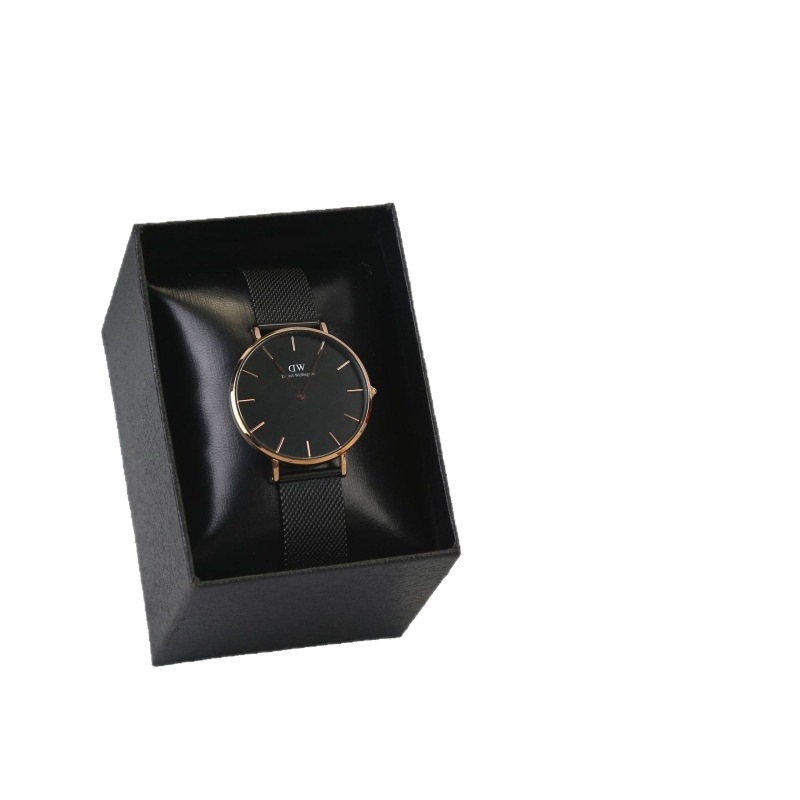 Óra doboz lychee-textúrájú papírból és kuboid alakú dizájnnal; testreszabható feldolgozás; független márka; logó nélküli; nyári 2021 kiadás