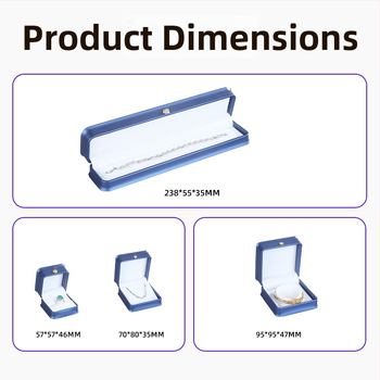 Šperkovnica s PU koženým velúrom a korunou, prispôsobiteľná značkou Qibang | materiály: plastová krabička + PU koža + flanel | účel: balenie/vystavenie šperkov | typ balenia: vrecko
