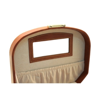 Vision Ékszerdoboz - Európai Retro Stílus, Hordozható Gyűrű és Nyaklánc Tároló, Merev Héj