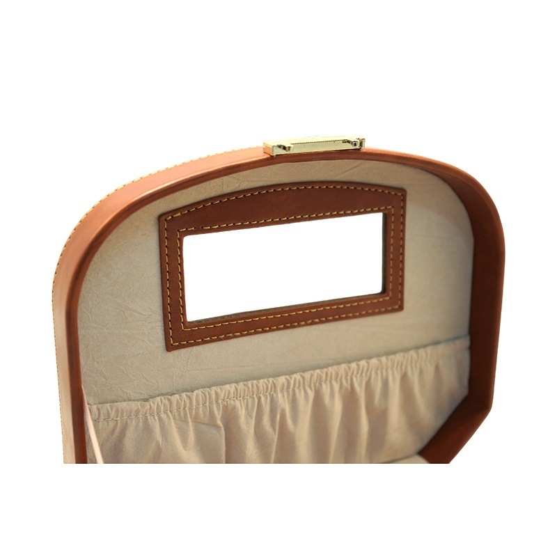 Vision Ékszerdoboz - Európai Retro Stílus, Hordozható Gyűrű és Nyaklánc Tároló, Merev Héj