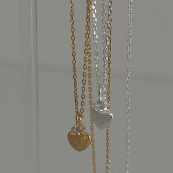 Colier cu pandantiv stea și inimă din argint 925, lanț O, 41–50 cm, 1,4 g, pentru femei