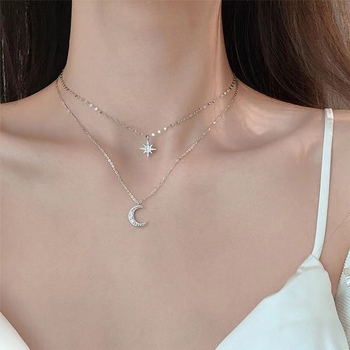 Colier geometric pentru femei, stil luxuos lejer