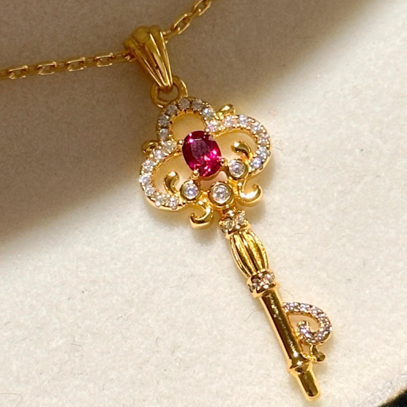 Colier geometric din argint 925 cu accente de diamant, lanț în formă de O, stil lux discret