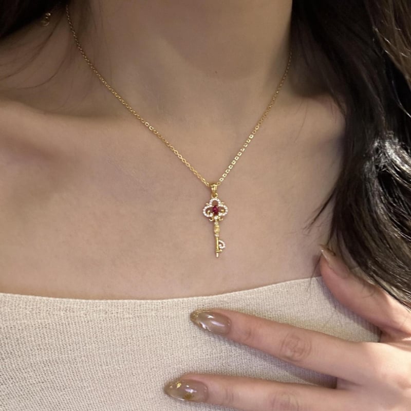 Colier geometric din argint 925 cu accente de diamant, lanț în formă de O, stil lux discret