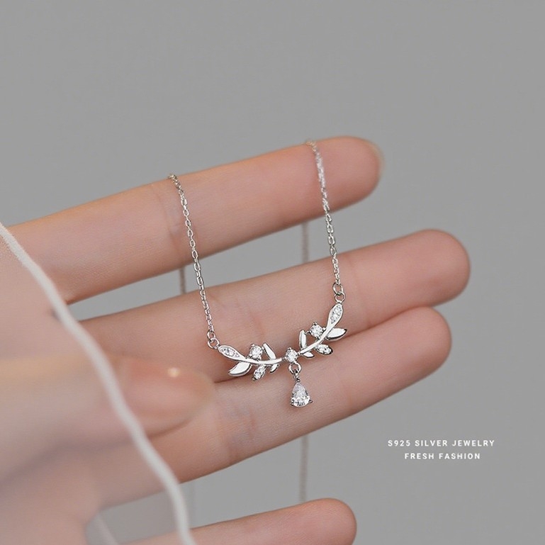 Colier din argint 925, design geometric, prelucrare cu diamant, lanț de tip O, stil prințesă