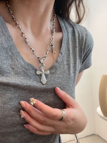 Colier din cupru, lanț Ribbon, pandant geometric, stil coreean (Material: Cupru; Lanț: Ribbon; Pandant: Cupru; Formă: Geometrică; Stil: Coreean)