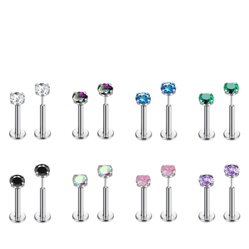 lip nails iš titanio lydinio – poliruotas paviršius, unisex stilius, paprastas išvaizdos dizainas, forma: lip nails, pritaikymas prieinamas