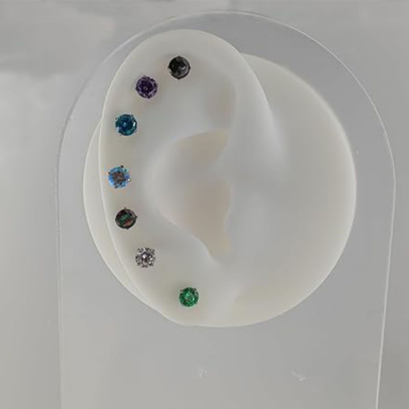 lip nails iš titanio lydinio – poliruotas paviršius, unisex stilius, paprastas išvaizdos dizainas, forma: lip nails, pritaikymas prieinamas