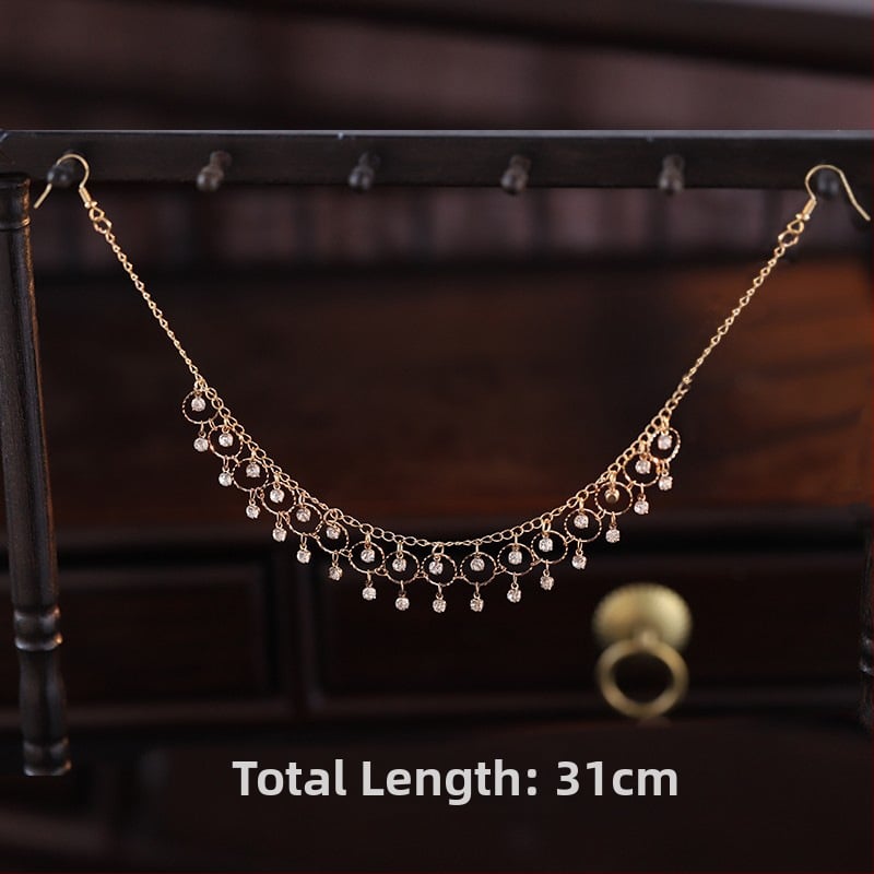 Hajcsat csepp alakú formával, ötvözetből, retro stílus, ideális ajándék a megnyitó ceremóniára