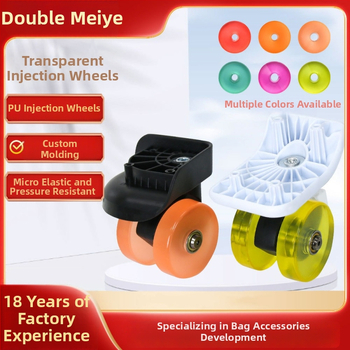 Lagaminų priedai – Nuimamas skaidrus universalaus rato, atsparus dilimui PU ratas, PC kietojo lagamino kampinis ratas