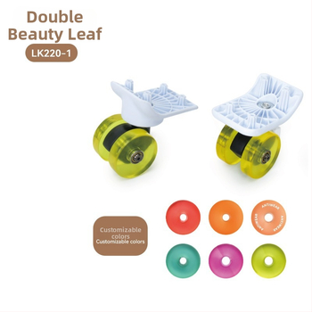 Lagaminų priedai – Nuimamas skaidrus universalaus rato, atsparus dilimui PU ratas, PC kietojo lagamino kampinis ratas