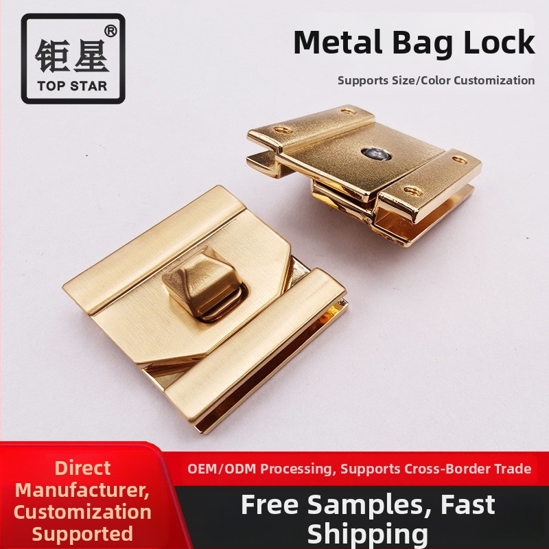 Bagāžas mehānisms no cinka sakausējuma ar grozāmo slēdzeni sieviešu somām