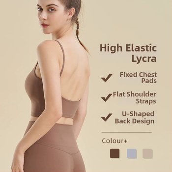 Lycra vienos dalies jogos liemenė su sling tipo liemenėlė, smūgio atsparus moterų sportiniai apatiniai