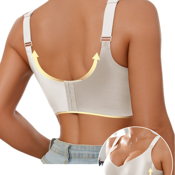 Nothing Γυναικείο αθλητικό σουτιέν με καλύμματα 3/4, λεπτό μορφοποιημένο κύπελλο, σταθεροί ιμάντες, πίσω κούμπωμα με τρεις σειρές, μαλακή στήριξη και διαμόρφωση